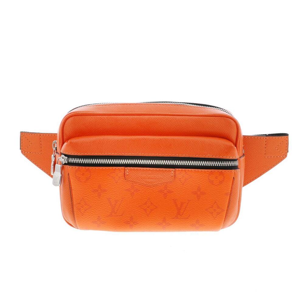 Louis Vuitton Bumbag Outdoor Bag Waist Body Belt Crossbody Monogram Taiga Orange